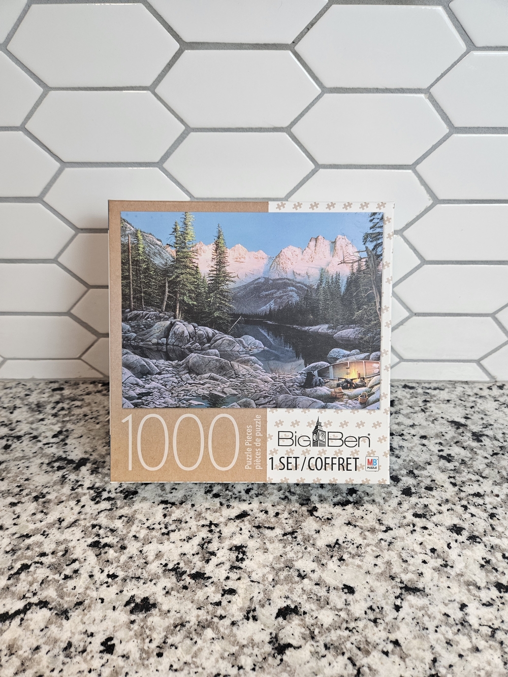 Big Ben 1000-Piece Mountain Lake Puzzle